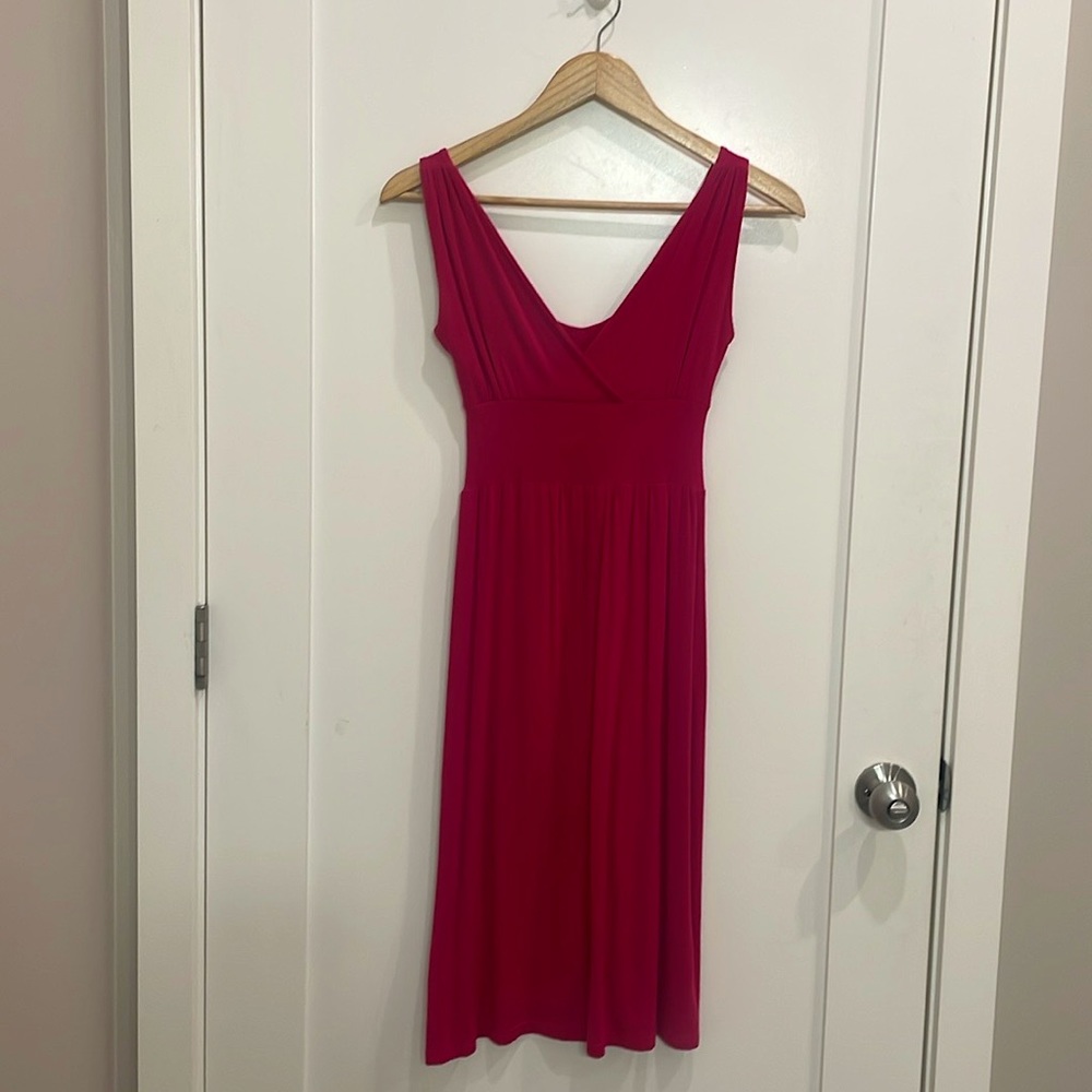 Pink midi Skyler dress, Canadian made size xs